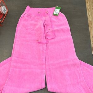 Lilly Pulitzer Pink wide leg the beach pant (NWT) size xxs